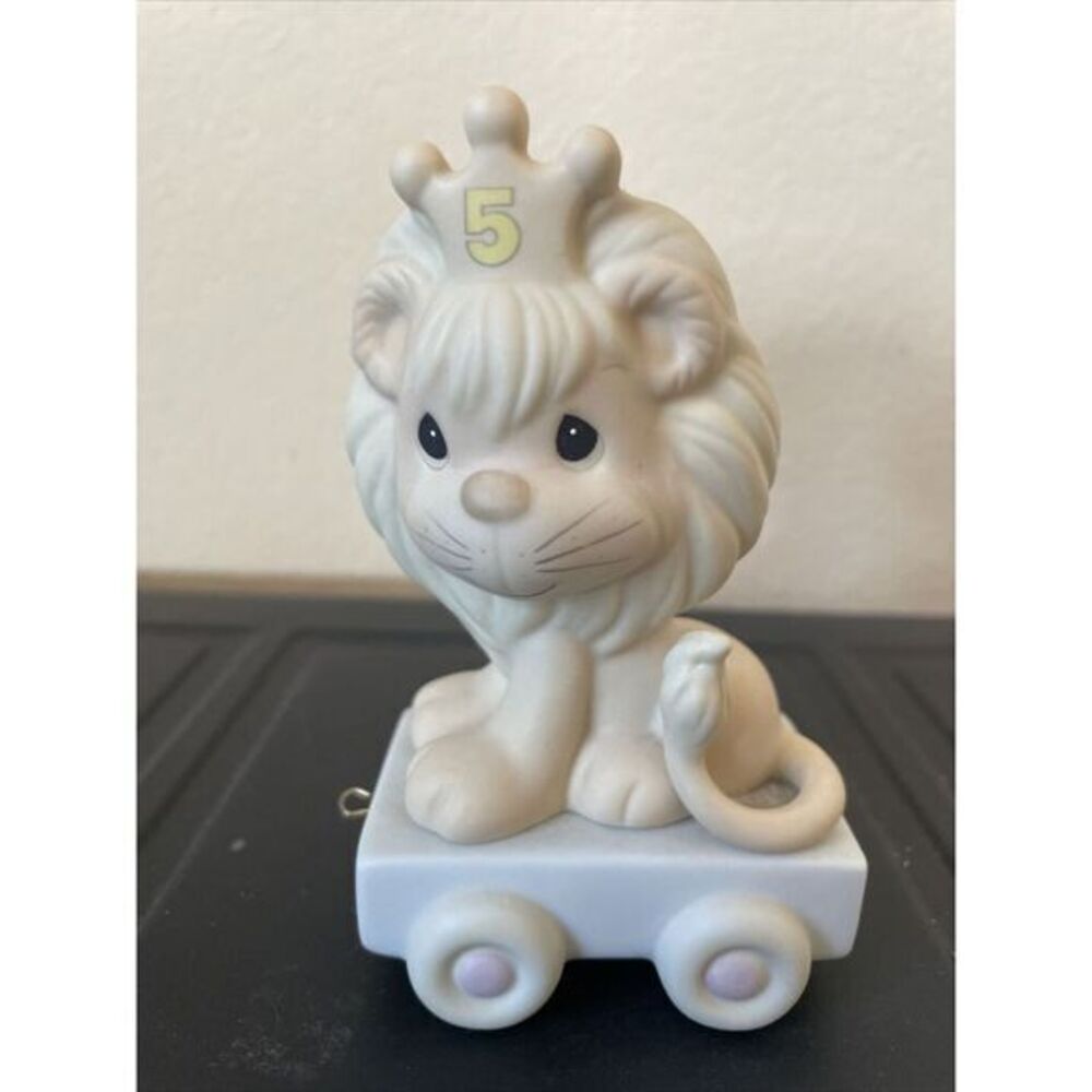 Precious Moments Birthday Train Lion Age 5 This Day Is Something‎ to Roar About